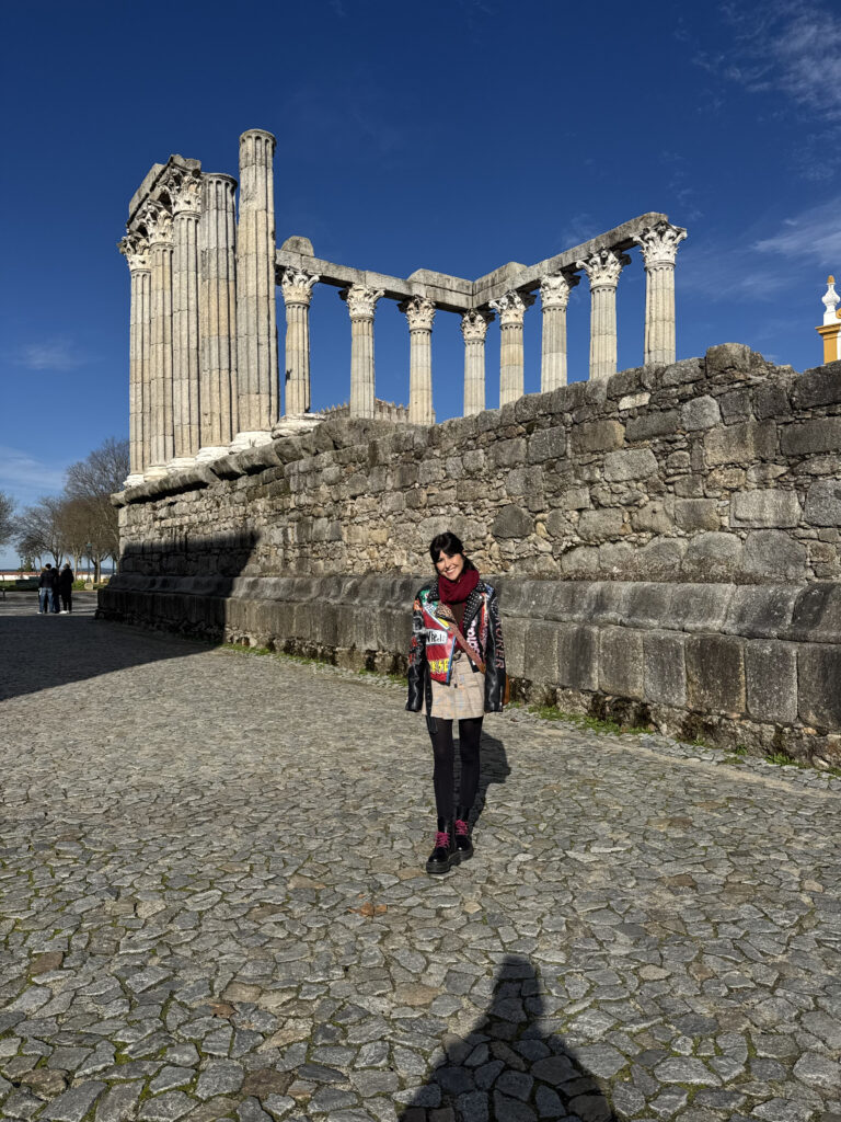 Templo Romano de Diana en Évora, Alentejo, cerca de Lisboa, Portugal