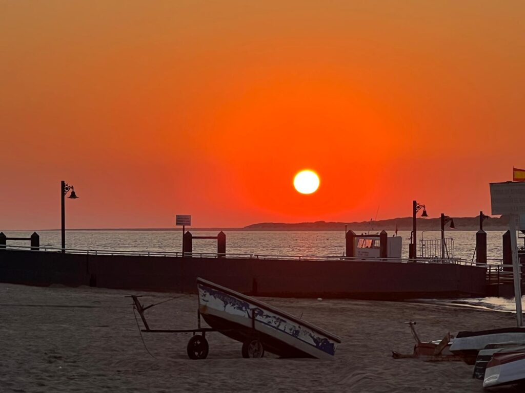 atardecer desde Bajo Guía en Sanlúcar de Barrameda