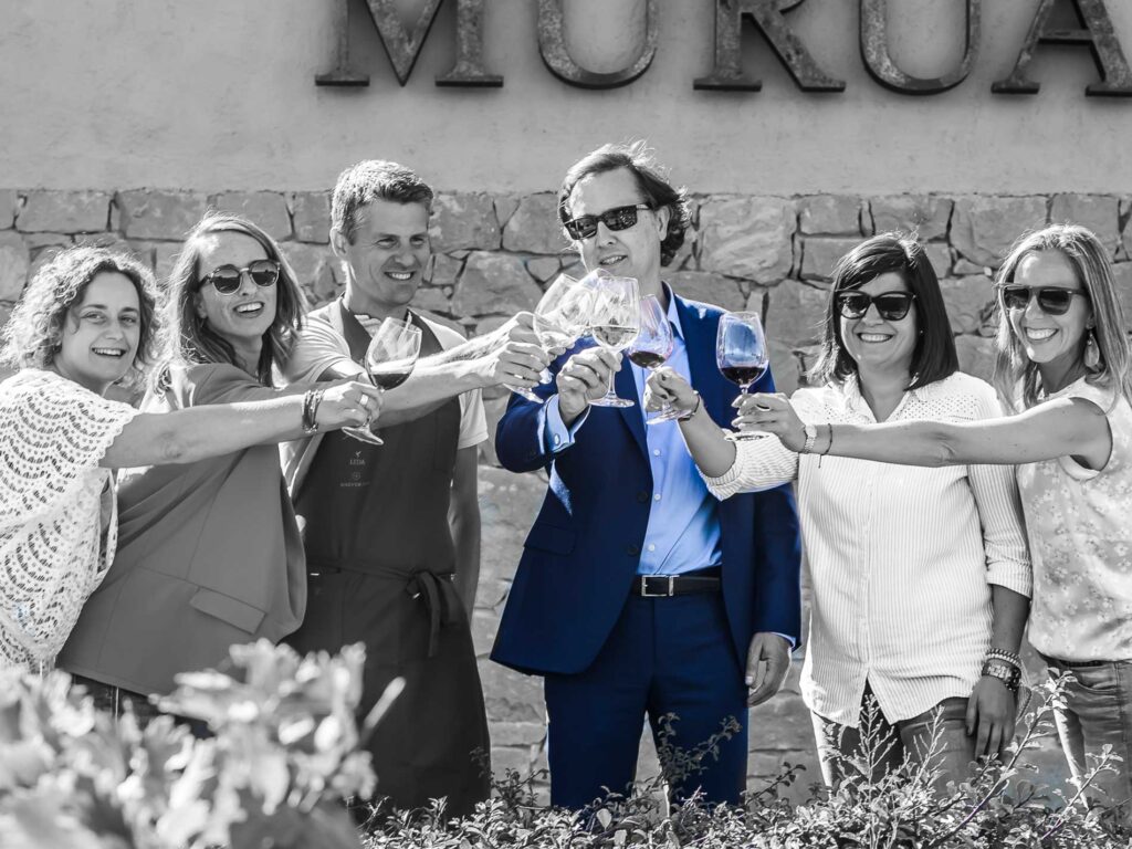 José Masaveu con el equipo de Bodegas Murua en la DOC Rioja