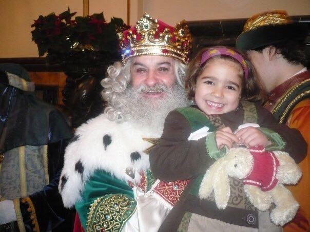 rey melchor en la cabalgata de reyes de gijon