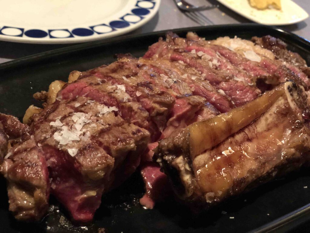 chuleton en restaurante de xixon