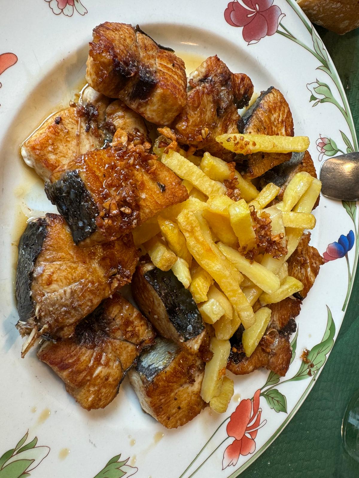 tacos de bonito del norte en casa ferino gijon