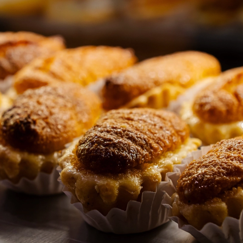 Bartolos de almendra de la confitería la fe de gijón