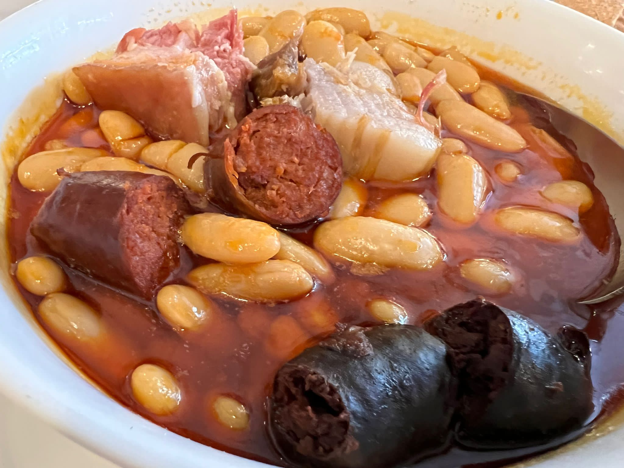 fabada asturiana del cafe central de xixón
