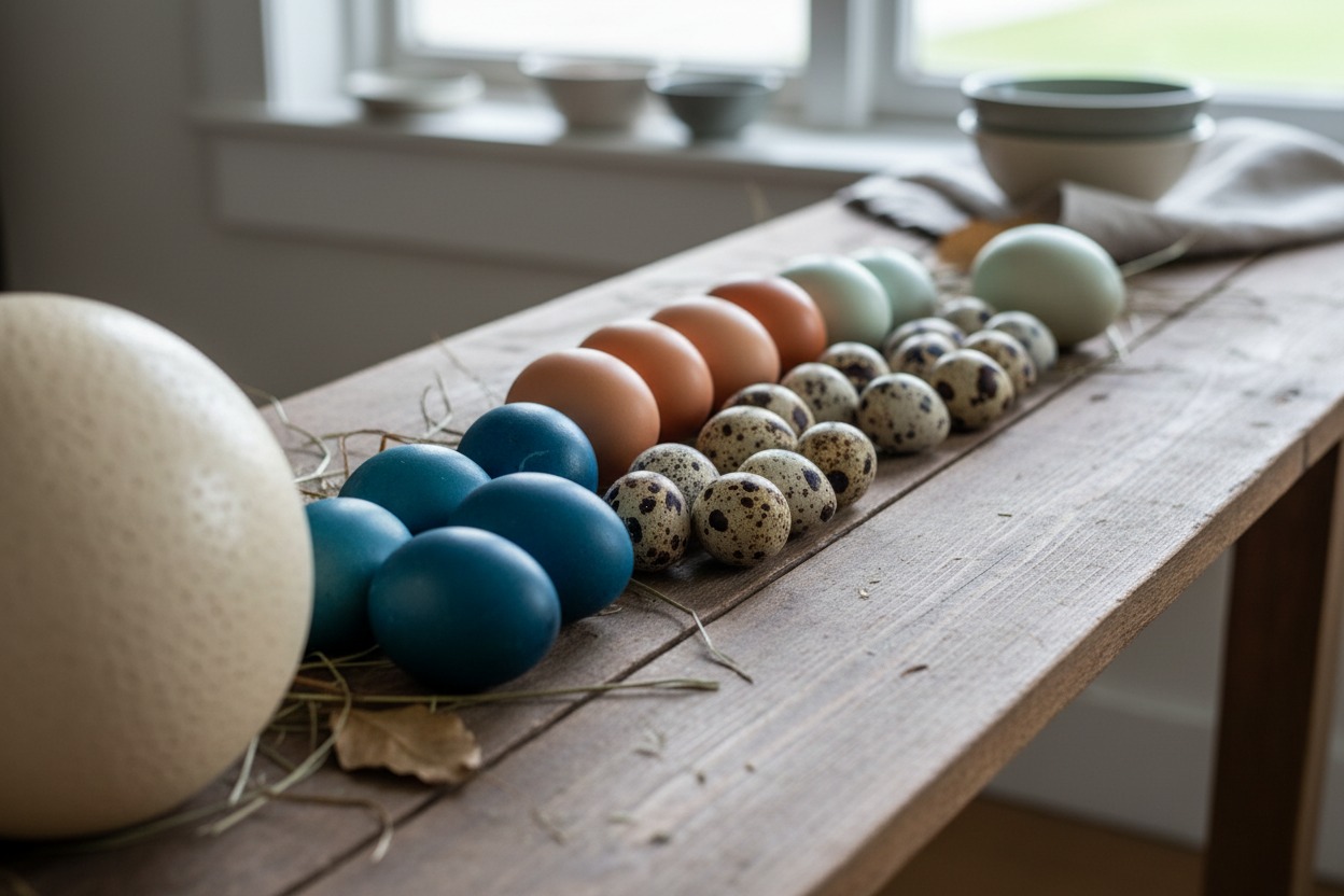 huevos de diferentes tipos un auténtico manjar gastronómico