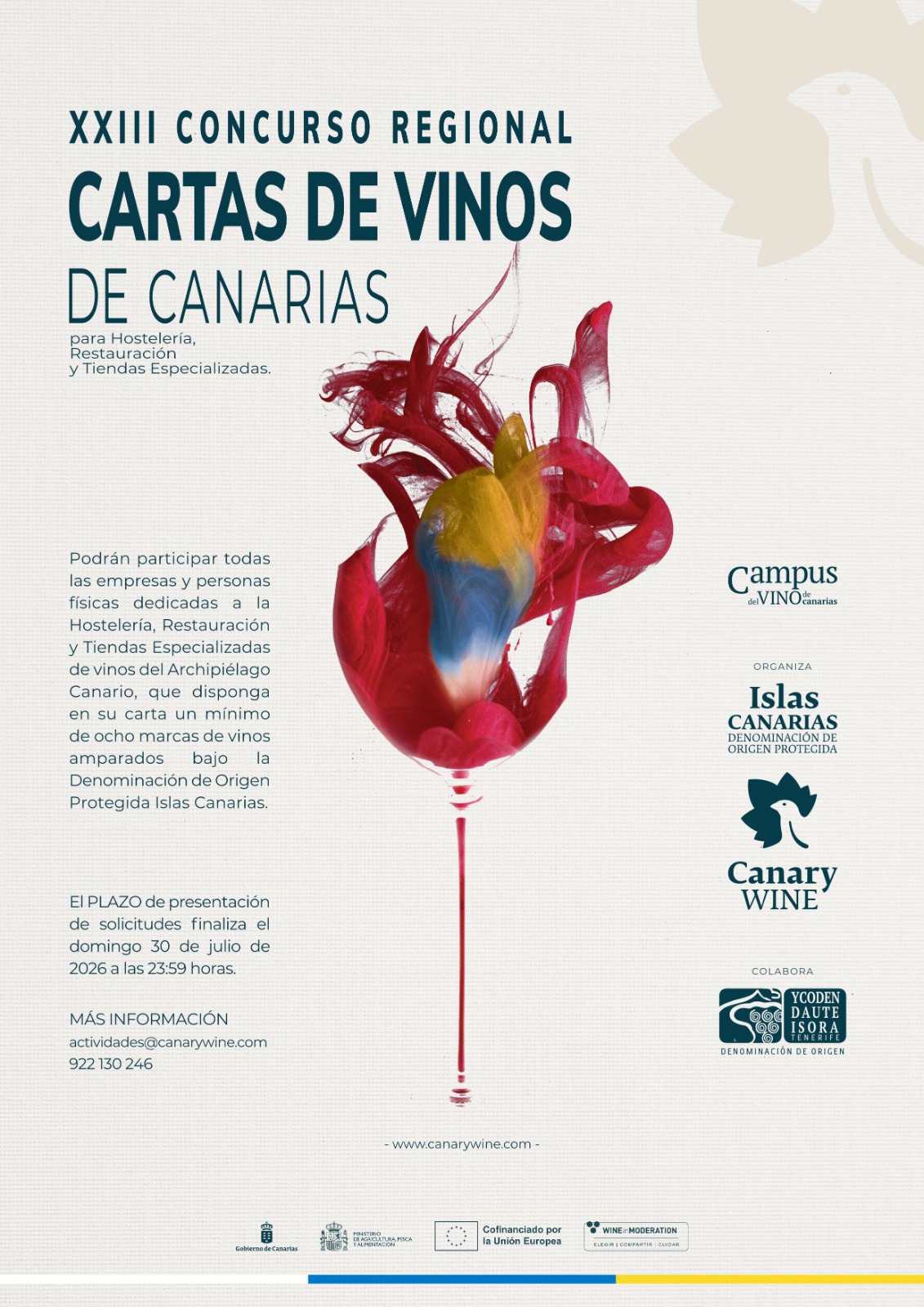 Canary Wine convoca el XXIII Concurso Regional de Cartas de Vinos de Canarias